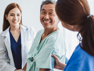 Happy Patient at Doctor